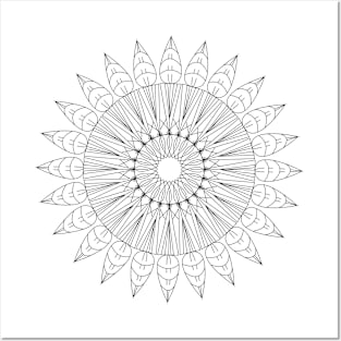 Coloring Mandala Posters and Art